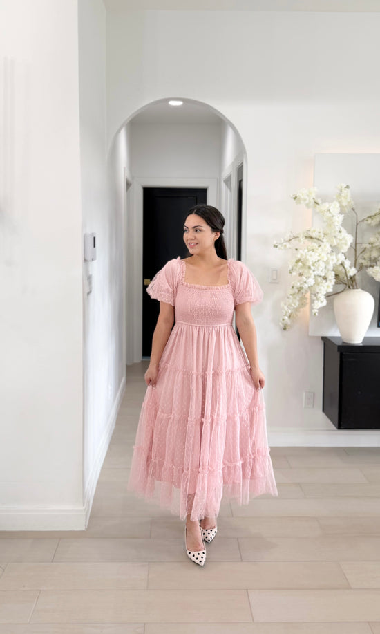 Delia Pink tulle dress