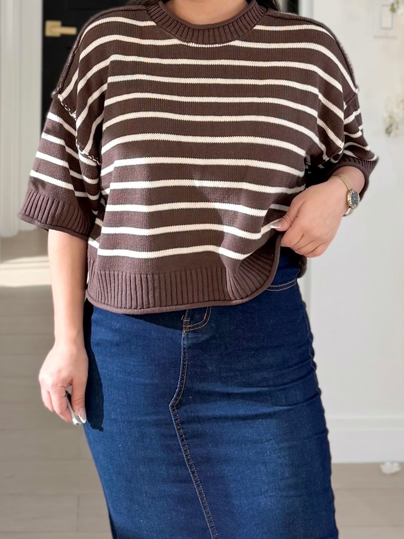 Brown Sugar sweter blouse