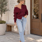 Sweet Bow Sweater in burgundy
