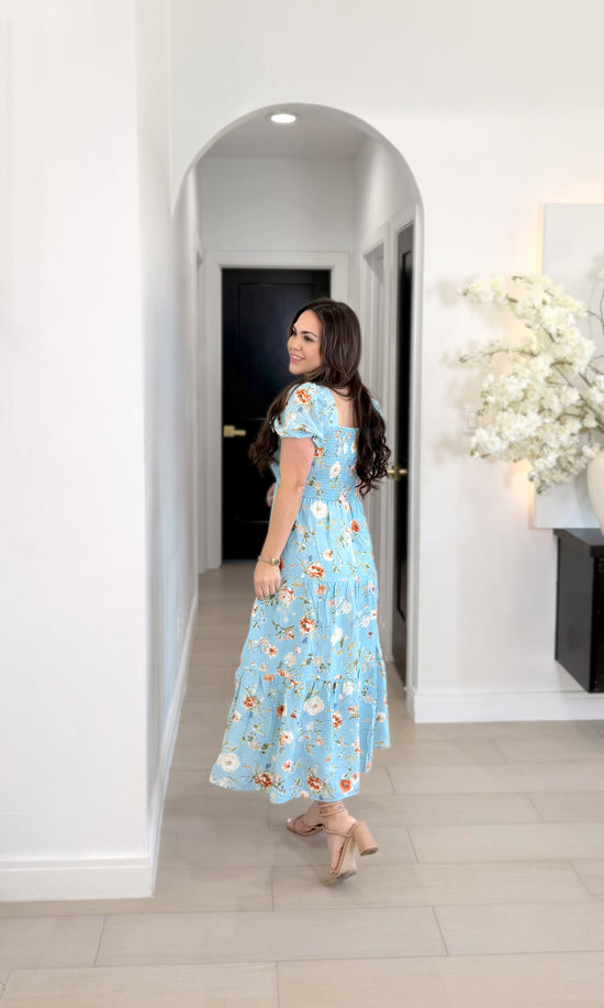 Sarai floral in blue