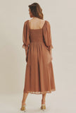 Arely light brown dress