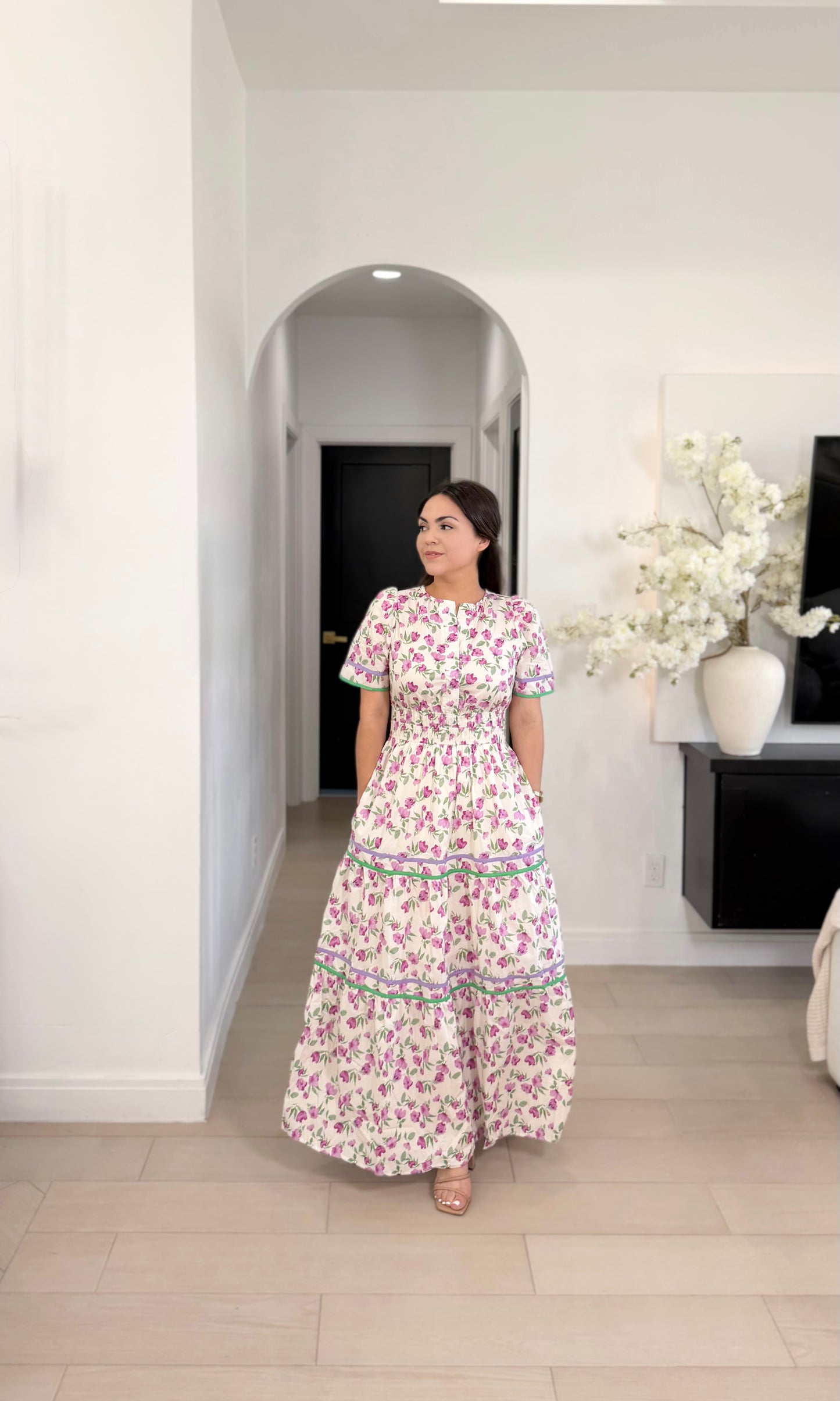 Milany violet maxi dress