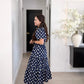 Sweet Dots Dress in navy