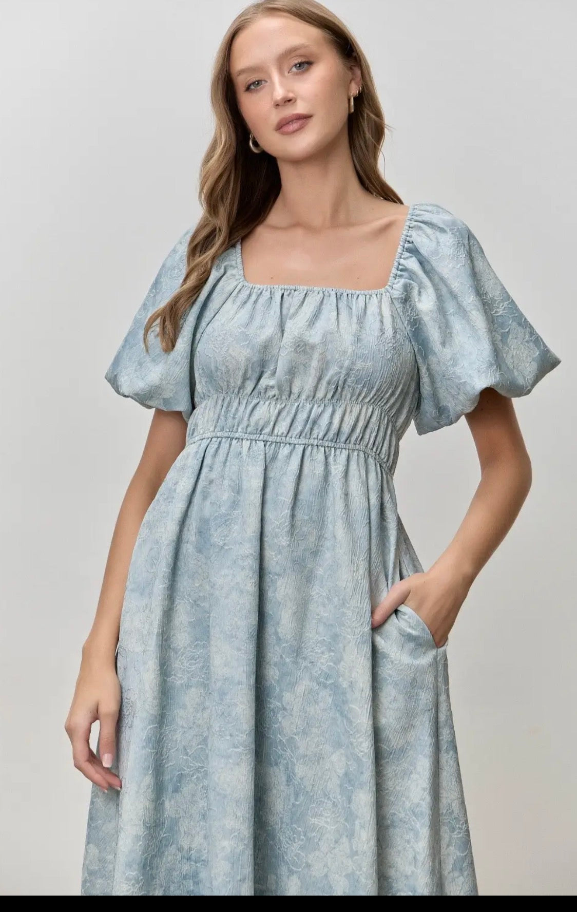 Cristina baby blue dress