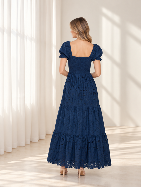 Valentina navy dress