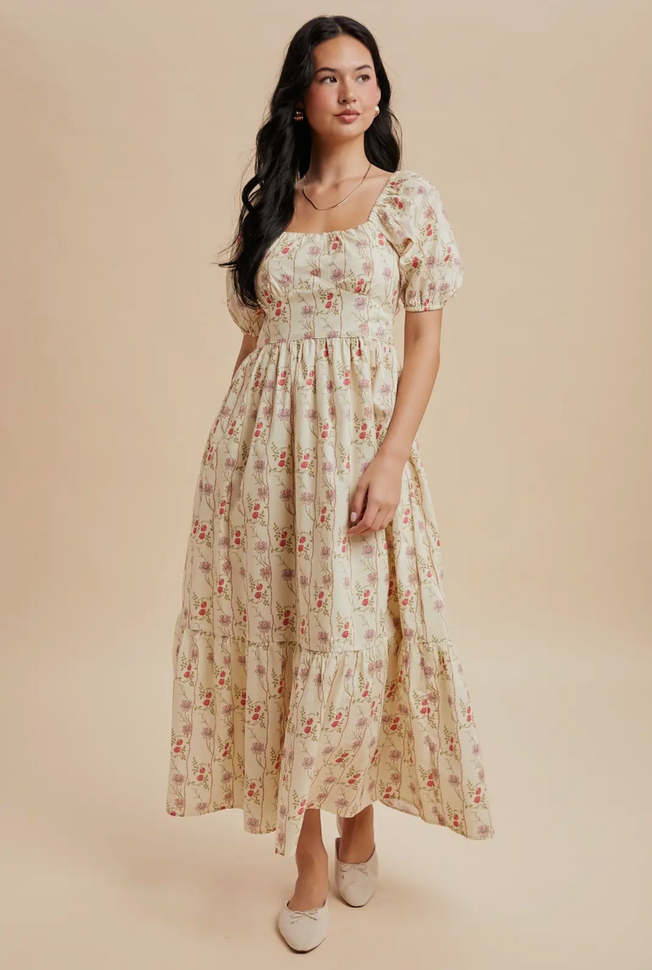 ALIA DRESS IN BUTTERCREAM