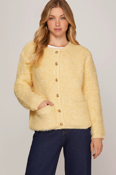 Baby yellow cardigan