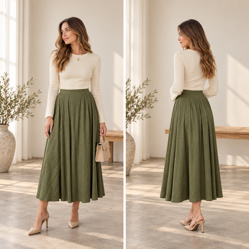 Paola skirt in green
