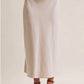 Champagne Satin skirt