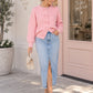 Sweet Bow Sweater in pink