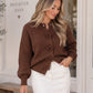 Sweet Bow Sweater in brown