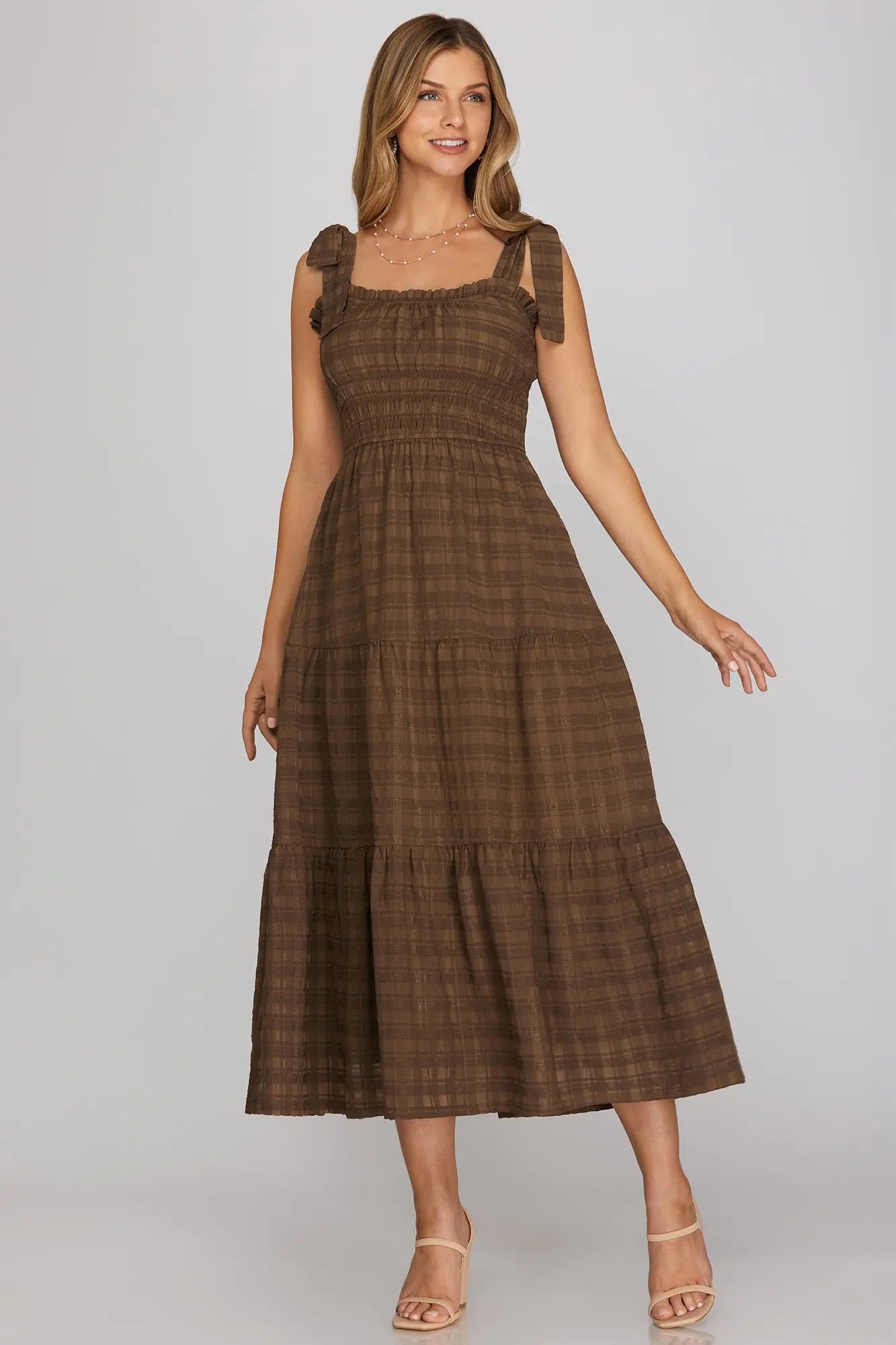 LUCIA NAVY & BRWON DRESS