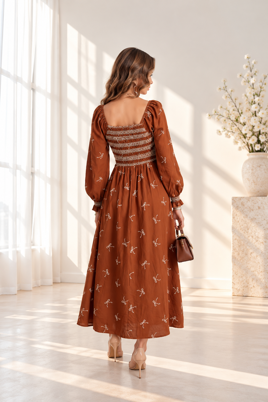 Bow maxi dress
