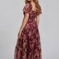 Tulle brown & burgundy dress