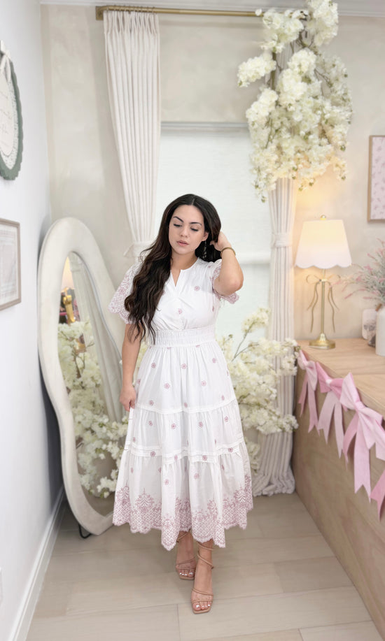 Milani Dress in baby pink