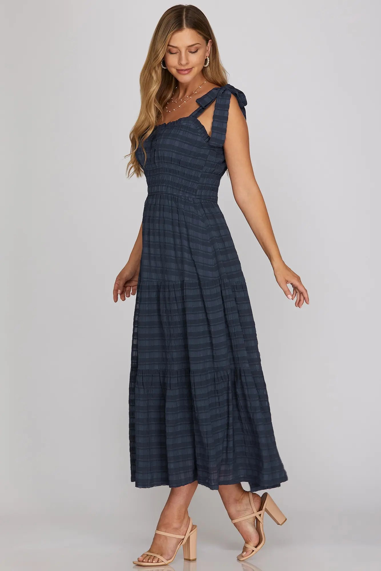 LUCIA NAVY & BRWON DRESS