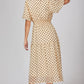 Polkadots dress in ivory