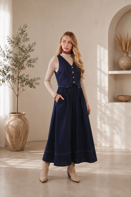 Viana Denim Dress