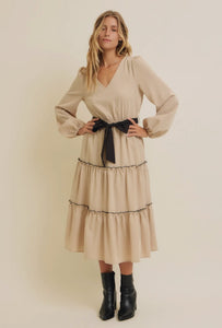 Yuliza Dress in nude