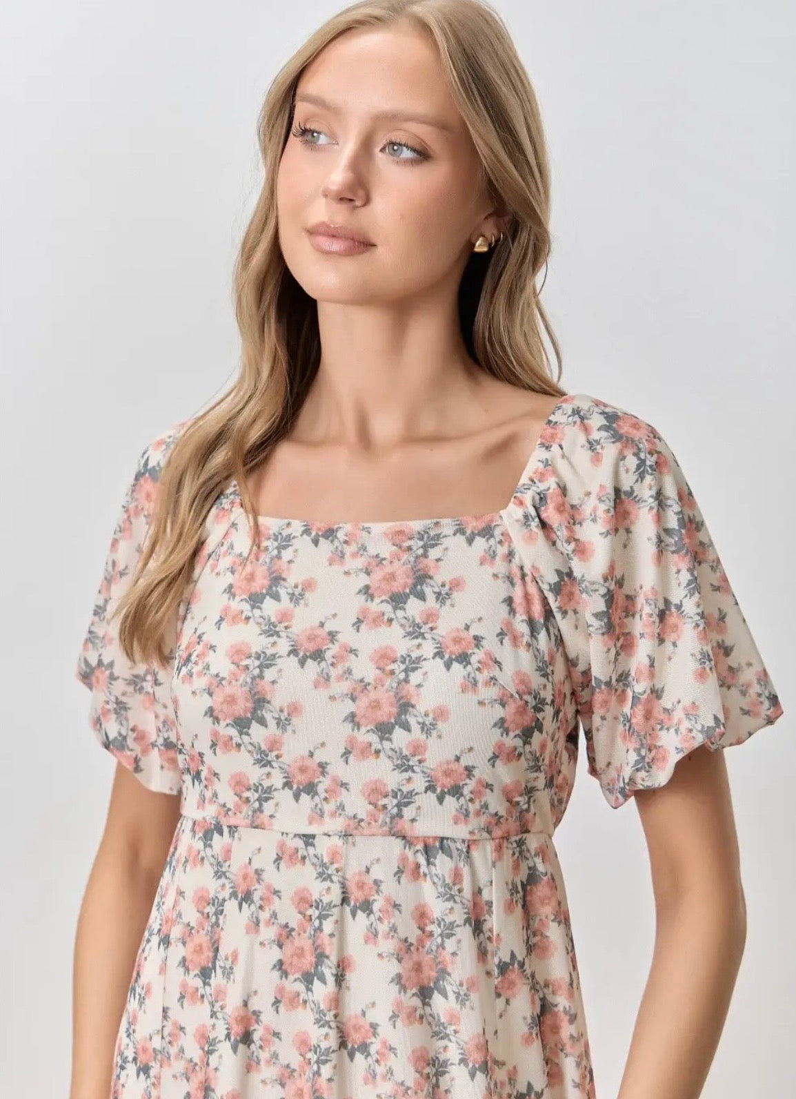 THE LUCIANA DRESS IN BEIGE