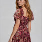 Tulle brown & burgundy dress