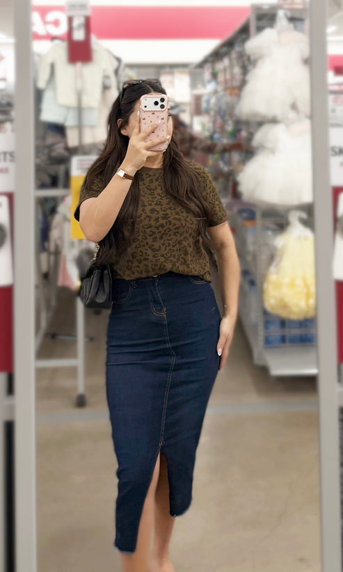 Ailani Dark denim skirt