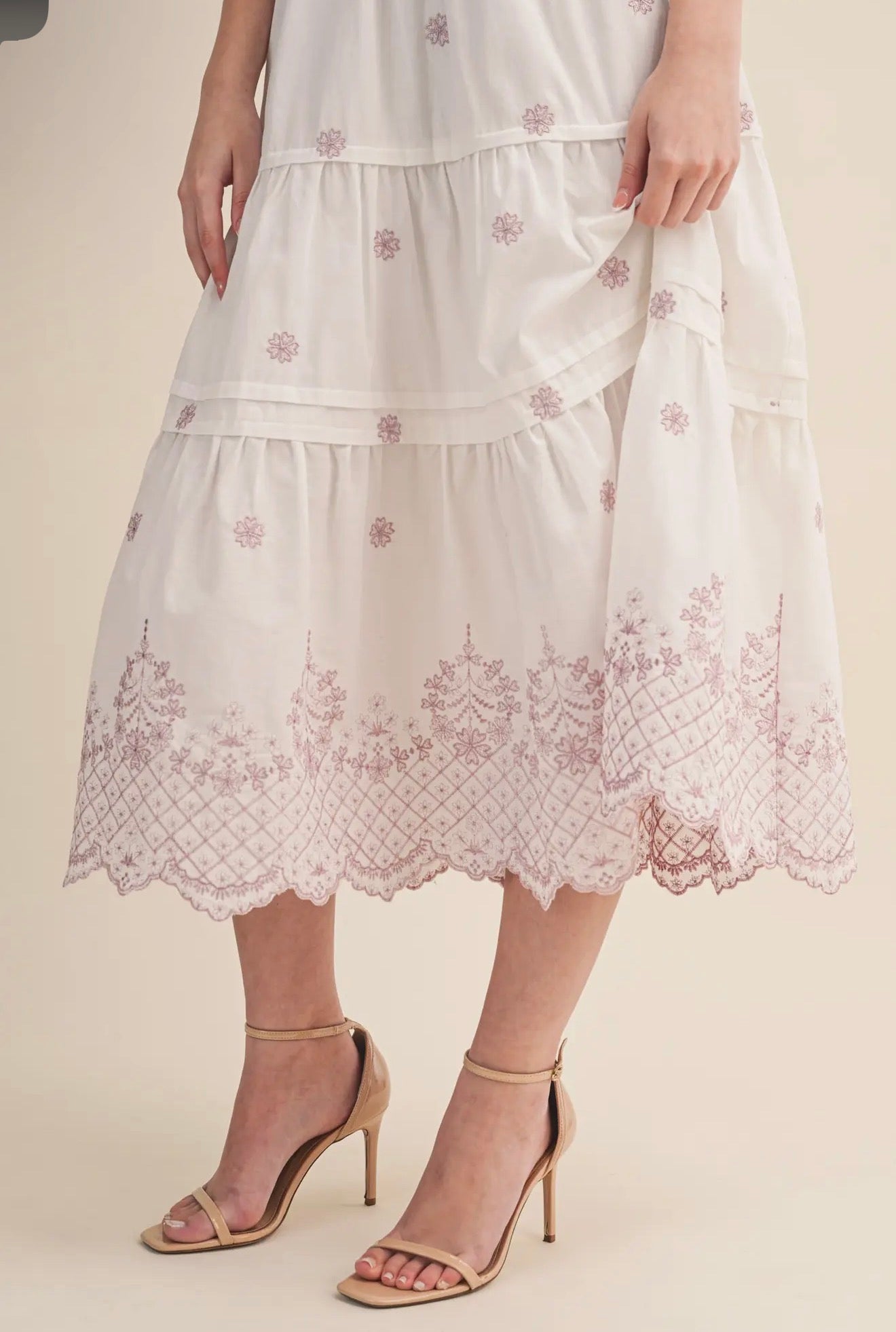 Milani Dress in baby pink