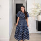 Sweet Dots Dress in navy