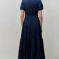 Lorena navy dress