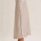 Champagne Satin skirt