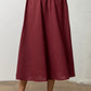 Velen Gingham Maxi skit red/ black