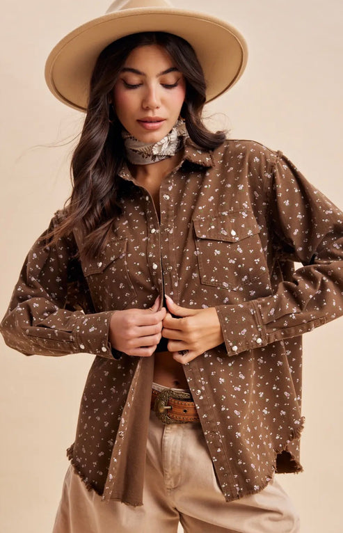 Florecitas brown jacket