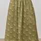 Bella Floral Print Elastic Waist Midi Skirt