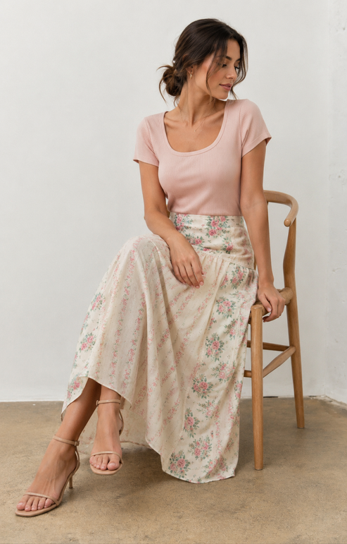 Alicia pétalo Rosa skirt