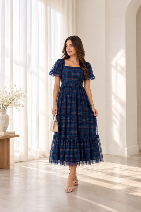 Alana dress in navy