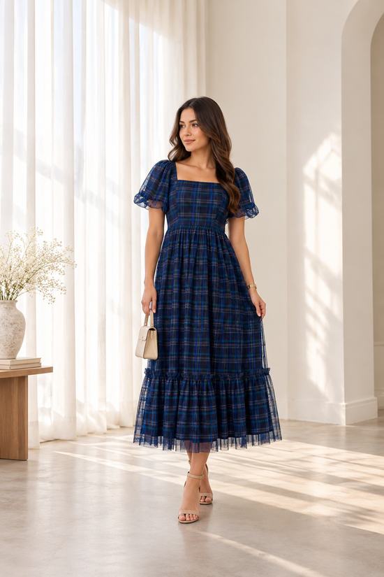 Alana dress in navy