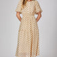 Polkadots dress in ivory