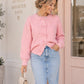 Sweet Bow Sweater in pink