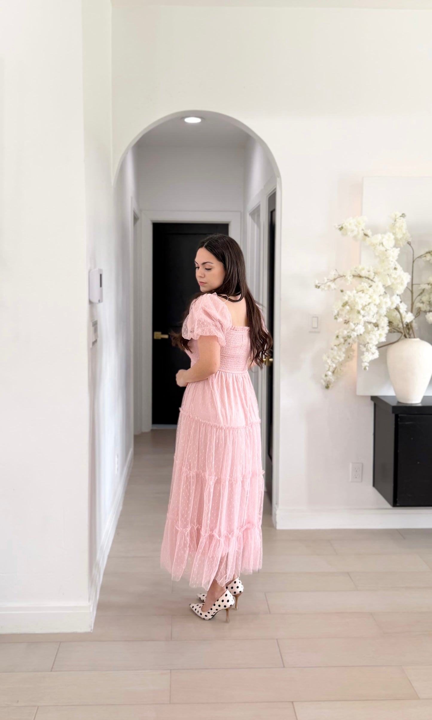 Delia Pink tulle dress