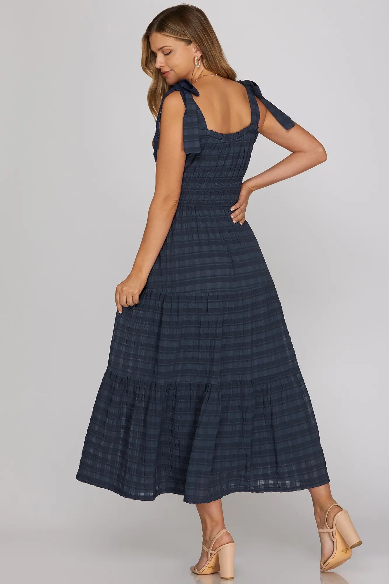 LUCIA NAVY & BRWON DRESS