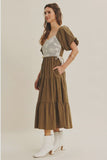Katalina dress in Olive