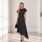 Fernanda Polkadot black dress