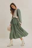 Gianna dress in Sage