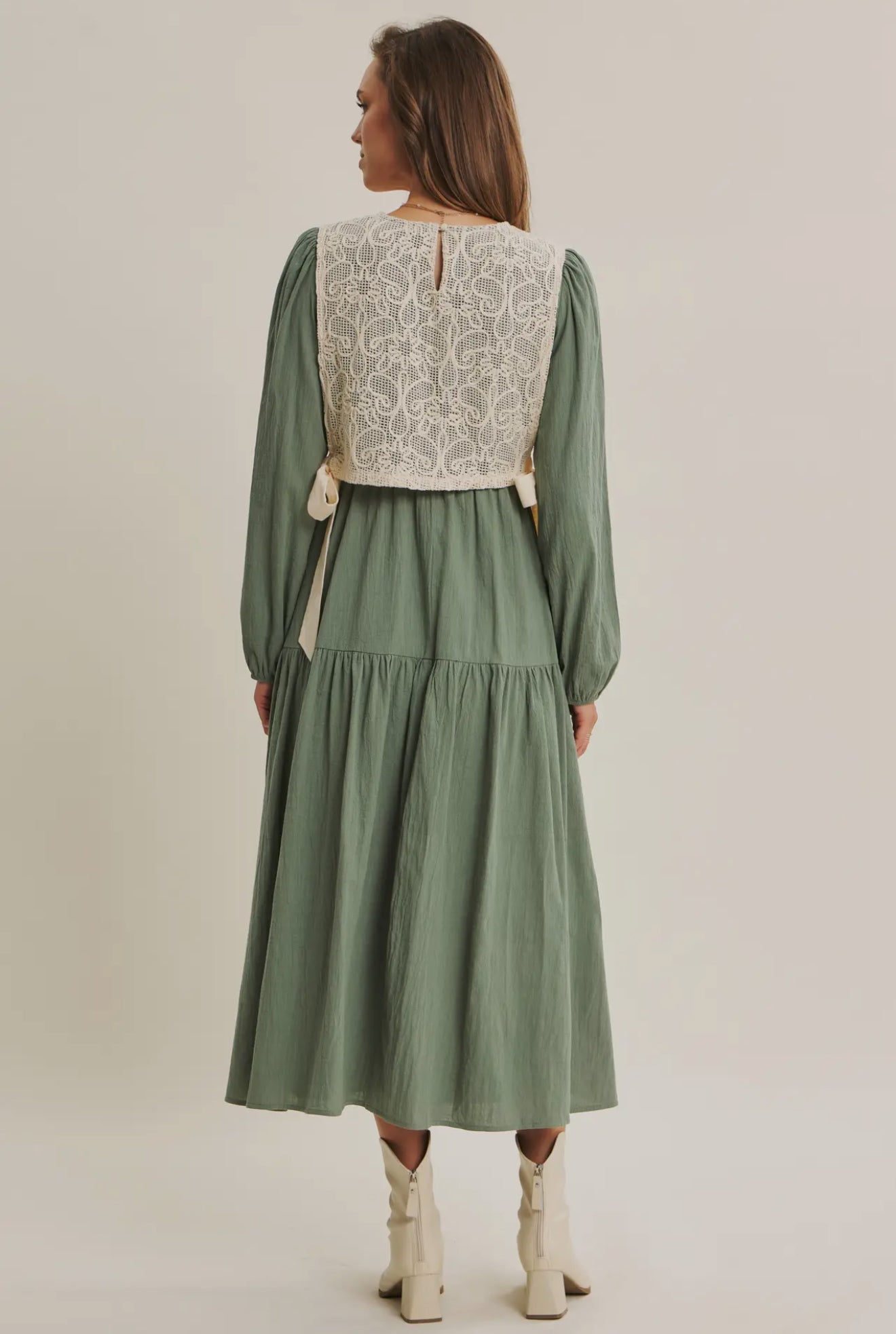 Gianna dress in Sage