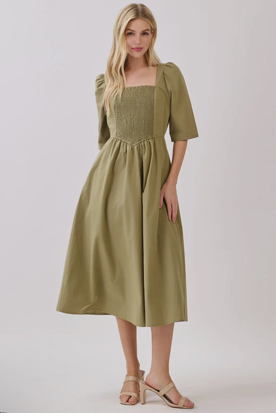 Adriana dress in Sage