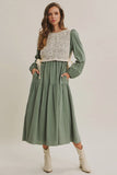 Gianna dress in Sage