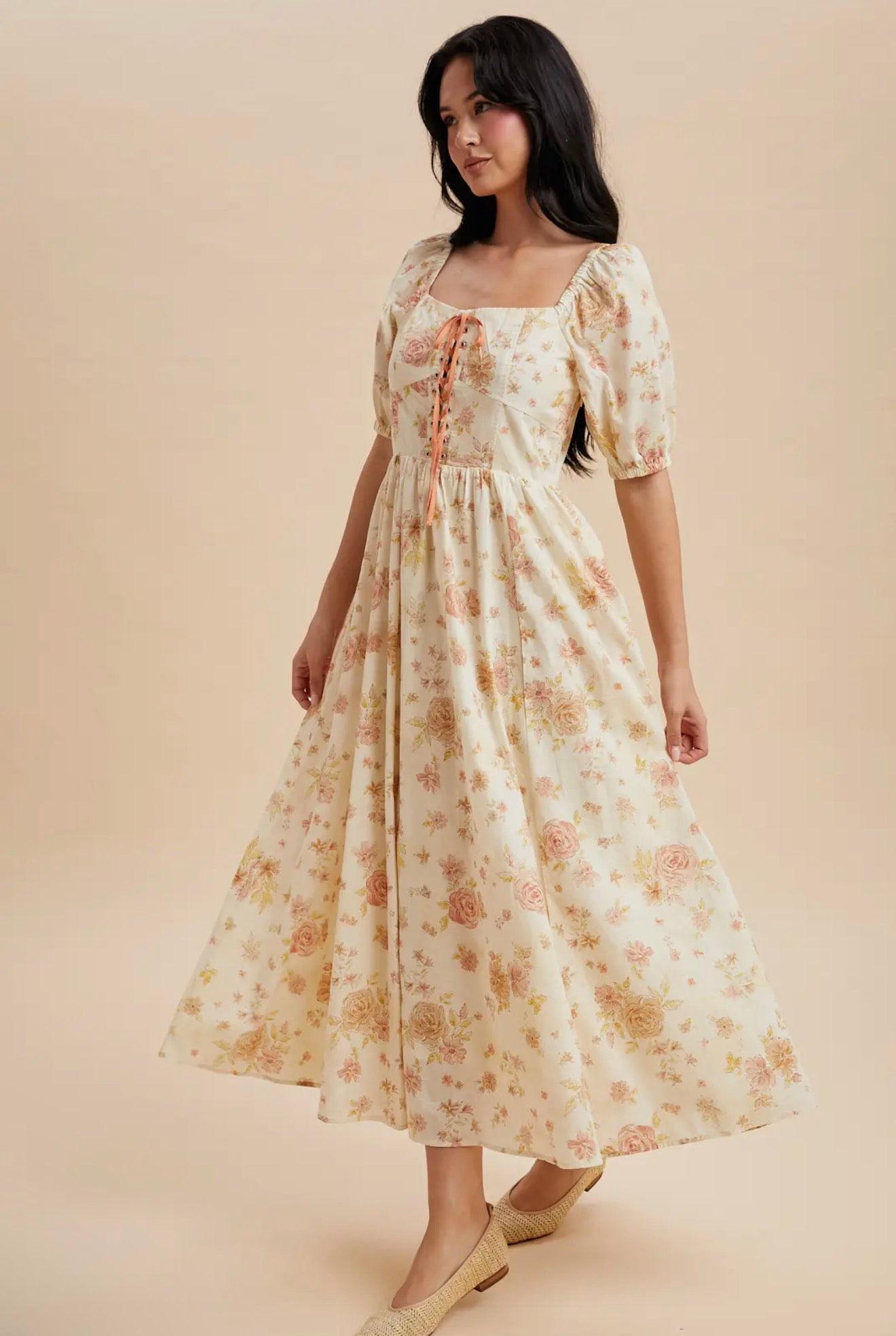 Bella dress in English Rose