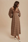 Ivonne floral Brown dress