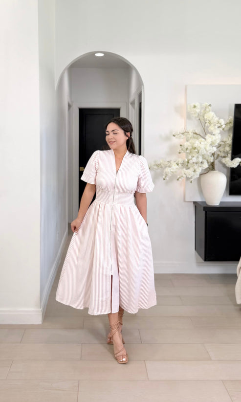 Perla light pink dress