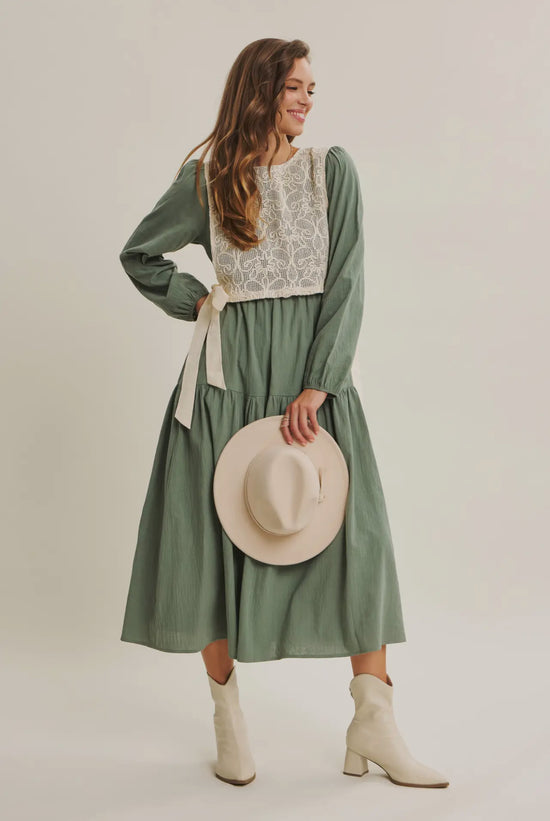 Gianna dress in Sage